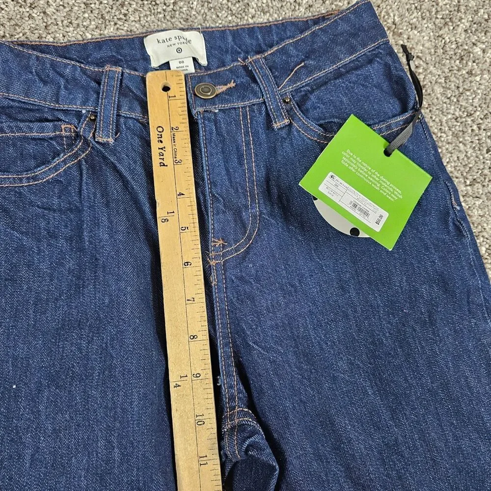 Kate Spade Target Jeans Womens 00 High Rise Straight Leg Wide Cuff